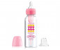 Бебешко преходно пластмасово шише за хранене Dr.Browns Narrow-Neck Options+, 250 мл, розови сърца 72239309582 thumb 2