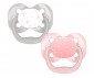 Ортодонтска силиконова залъгалка Dr.Browns Advanrage, 0-6м, 1 етап, 2 броя, розови 72239316610 thumb 2