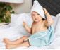 Бебешка хавлия BabyOno Terry, 76х76см, звезди бяла 141/07 thumb 4