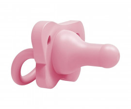 Ортодонтска силиконова залъгалка Dr.Browns Happy Paci, 0-6м, розова PS11017-INTL