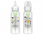 Бебешко пластмасово шише за хранене Dr.Browns Natural Flow Anti Colic Options+ Narrow, 2 броя, 120 мл, мече/бухал SB82041 NNO thumb 2