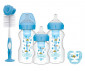 Подаръчен комплект пластмасови шишета за новородено бебе Dr.Browns Natural Flow® Options+ Wide-Neck, син WB03620-INTLX thumb 2