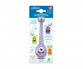 Силиконова четка за зъби и венци за бебе Dr.Browns, чудовище HG094