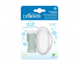 Силиконов накрайник за миене на зъби Dr.Browns, зелен HG126-INTL