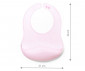 Бебешки силиконов лигавник с джобче за храна Babyono, розов 1598/02 thumb 6