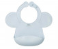Бебешки силиконов лигавник с джобче за храна Babyono, син 1639/01 thumb 2