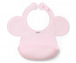 Бебешки силиконов лигавник с джобче за храна Babyono, розов 1639/02 thumb 2