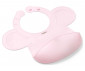 Бебешки силиконов лигавник с джобче за храна Babyono, розов 1639/02 thumb 3