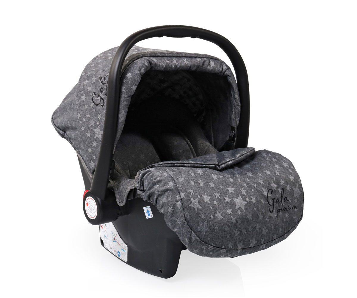 Бебешко столче/кошница за автомобил за новородени бебета с тегло до 13кг. Cangaroo Gala Premium Stars 3800146239312
