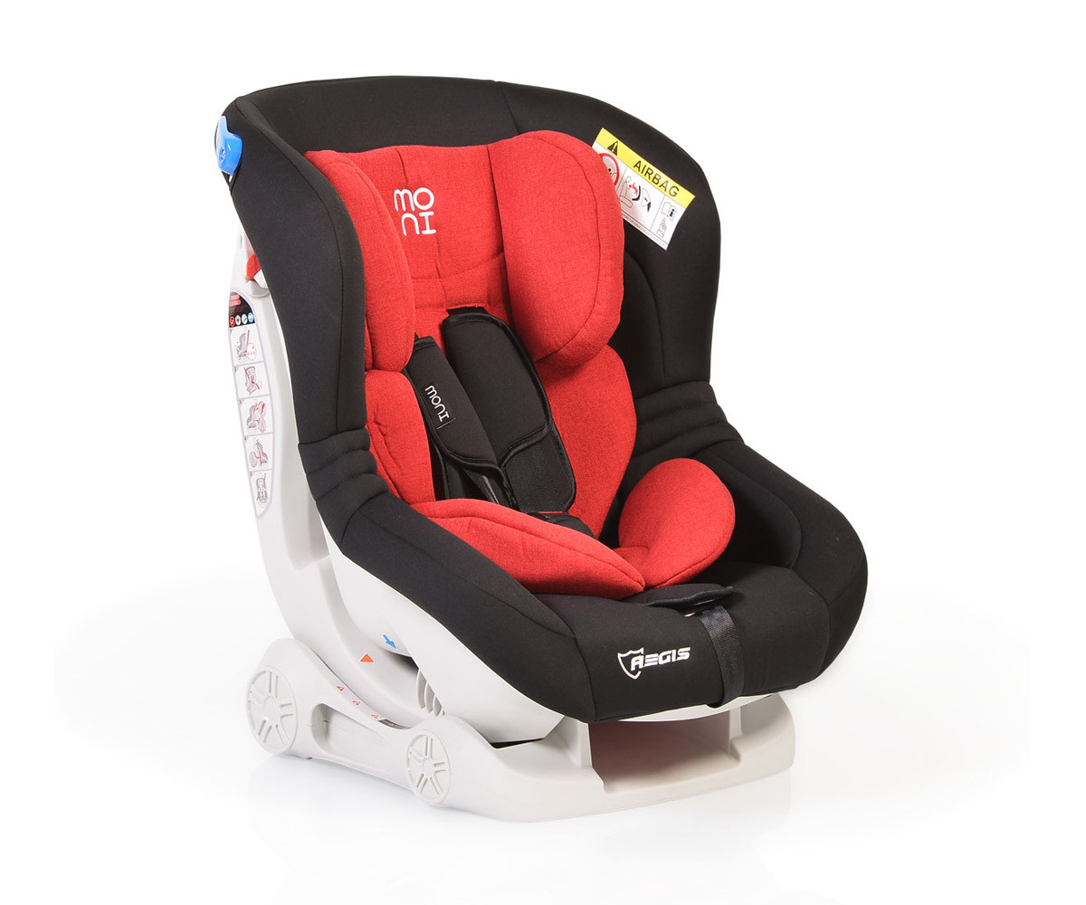 Столче за кола за новородено бебе с тегло до 18кг. Moni Aegis, червен/черен model-code