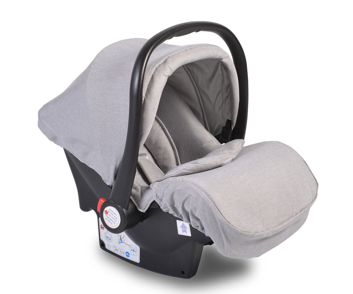 Бебешко столче/кошница за автомобил за новородени бебета с тегло до 13кг. Moni, светло сиво 107624