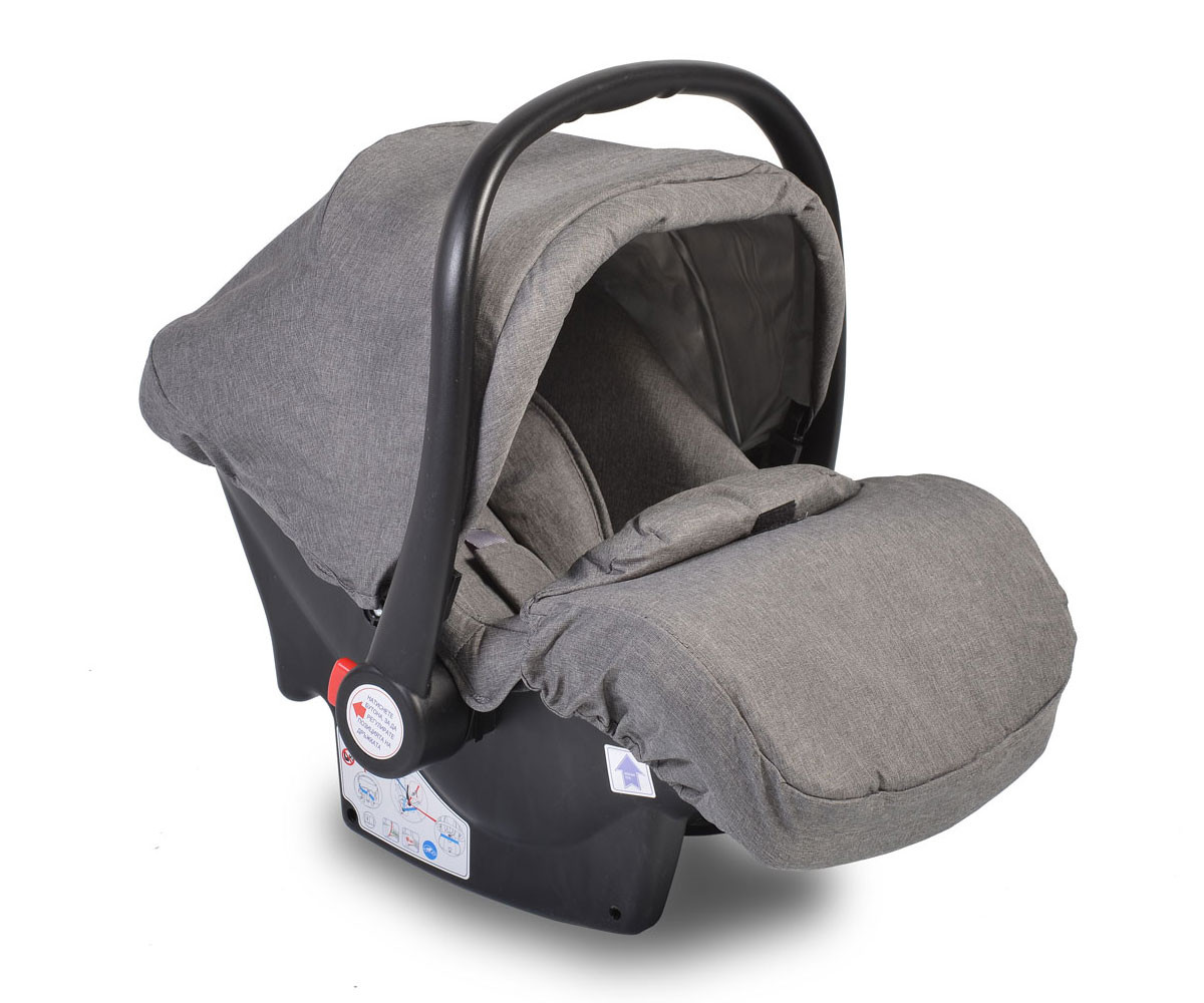 Бебешко столче/кошница за автомобил за новородени бебета с тегло до 13кг. Moni, тъмно сиво 107625