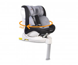 Столче за кола за новородено бебе с тегло до 36кг. Cangaroo Admiral, тъмно сиво 107588