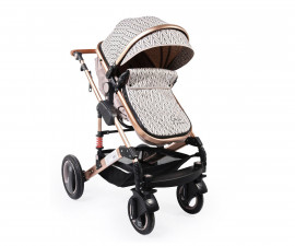 Комбинирана бебешка количка с обръщаща се седалка за деца до 15кг с включена чанта Moni Gala Premium, Barley 106633