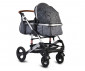 Комбинирана бебешка количка с обръщаща се седалка за деца до 15кг с включена чанта Moni Gala Premium, Crystals 107254 thumb 3