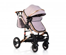 Комбинирана бебешка количка с обръщаща се седалка за деца до 15кг с включена чанта Moni Gala, бежова 106974