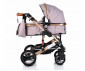 Комбинирана бебешка количка с обръщаща се седалка за деца до 15кг с включена чанта Moni Gala, бежова 106974 thumb 3