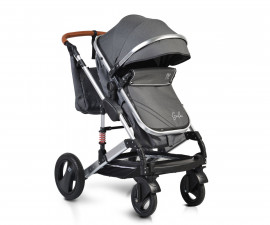 Комбинирана бебешка количка с обръщаща се седалка за деца до 15кг с включена чанта Moni Gala, черна 107524