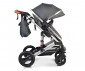 Комбинирана бебешка количка с обръщаща се седалка за деца до 15кг с включена чанта Moni Gala, черна 107524 thumb 3