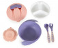 Бебешки комплект за хранене купа с лъжица и вилица Cangaroo Jelly, розов F1730 110046 thumb 2
