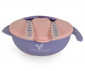 Бебешки комплект за хранене купа с лъжица и вилица Cangaroo Jelly, розов F1730 110046 thumb 3
