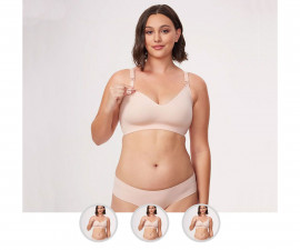 Безшевен сутиен за кърмачки Momcozy, бежов, асортимент