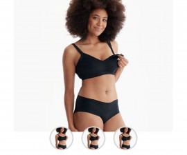 Безшевен сутиен за кърмачки Momcozy, черен, асортимент