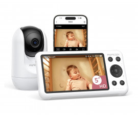 Momcozy - Двурежимен видео бебефон, 5 инча 0810123508877