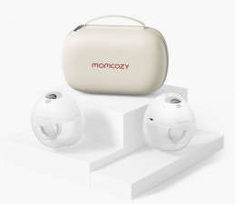 Двойна електрическа помпа за изцеждане на кърма свободни ръце Momcozy M5, сив цвят 0647168301428