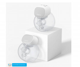 Двойна електрическа помпа за изцеждане на кърма свободни ръце Momcozy S9 Pro, сива 0799787260843