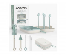 Momcozy - Комплект четки за шишета 7в1, зелен 0810184055761