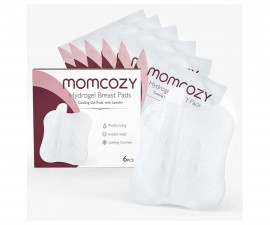 Успокояващи гел подплънки за зърна с ланолин Momcozy, 6 броя 0602835182311