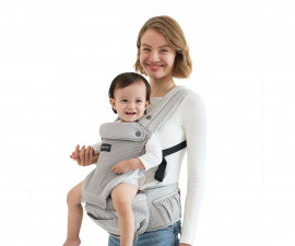 Ергономична раница за носене на новородено бебе до 3 години Momcozy Air Mesh, Grey 0810184058700