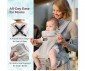 Ергономична раница за носене на новородено бебе до 3 години Momcozy Air Mesh, Grey 0810184058700 thumb 6