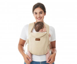 Ергономична раница за носене на новородено бебе до 1 година Momcozy WeeSnug, Khaki 0840506407817