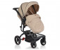омбинирана количка с обръщаща се седалка за новородени бебета и деца до 22кг Cangaroo Ellada 3в1, бежова 108364 thumb 2