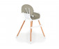 Дървено детско столче за хранене Cangaroo Gelato 2-в-1, сиво 110753 thumb 2