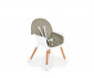 Дървено детско столче за хранене Cangaroo Gelato 2-в-1, сиво 110753 thumb 4