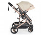 Комбинирана количка с обръщаща се седалка за новородени бебета и деца до 15кг Moni Ciara, бежовa с черно 110748 thumb 11