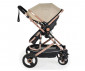 Комбинирана количка с обръщаща се седалка за новородени бебета и деца до 15кг Moni Ciara, бежовa с черно 110748 thumb 13