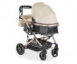 Комбинирана количка с обръщаща се седалка за новородени бебета и деца до 15кг Moni Ciara, бежовa с черно 110748 thumb 4