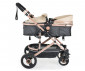 Комбинирана количка с обръщаща се седалка за новородени бебета и деца до 15кг Moni Ciara, бежовa с черно 110748 thumb 5