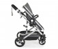 Комбинирана количка с обръщаща се седалка за новородени бебета и деца до 15кг Moni Ciara, сивa с черно 110749 thumb 15