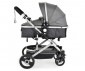 Комбинирана количка с обръщаща се седалка за новородени бебета и деца до 15кг Moni Ciara, сивa с черно 110749 thumb 3