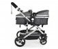 Комбинирана количка с обръщаща се седалка за новородени бебета и деца до 15кг Moni Ciara, сивa с черно 110749 thumb 4