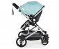 Комбинирана количка с обръщаща се седалка за новородени бебета и деца до 15кг Moni Ciara, тюркоаз с черно 110750 thumb 16