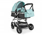 Комбинирана количка с обръщаща се седалка за новородени бебета и деца до 15кг Moni Ciara, тюркоаз с черно 110750 thumb 2