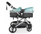 Комбинирана количка с обръщаща се седалка за новородени бебета и деца до 15кг Moni Ciara, тюркоаз с черно 110750 thumb 4