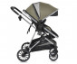 Комбинирана количка с обръщаща се седалка за новородени бебета и деца до 22кг Moni Kali, маслиново зелена 110955 thumb 7