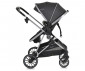 Комбинирана количка с обръщаща се седалка за новородени бебета и деца до 22кг Moni Kali, черна 110957 thumb 12